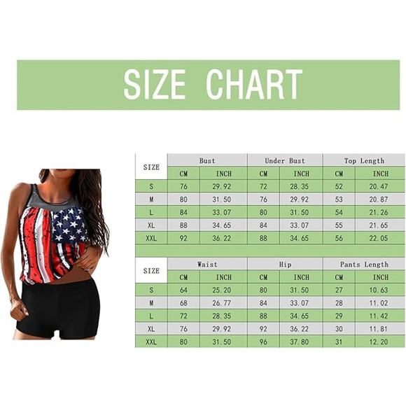 NEW WOMEN'S 2 PIECE COLOR BLOCK STRIPE TANKINI W/BOY SHORTS & TUMMY CONTROL XL - Picture 7 of 9